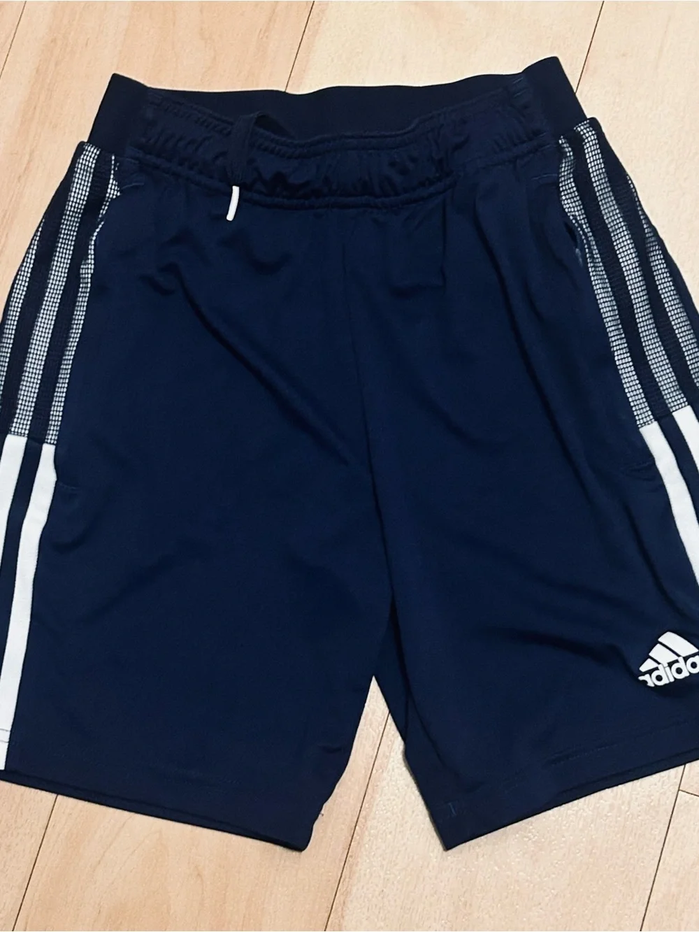 Adidas Kids' Navy Athletic Shorts 11-12